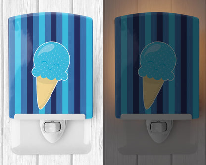 Carolines Treasures Ice Cream Cone Night Light, 6x4, Blue, Model BB9062CNL
