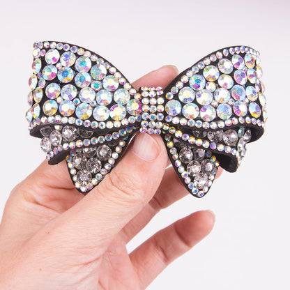 KOOBOOK Rhinestone Bow Shoe Clips - Sparkly Fashion Accessories for Brighter Shoes | 2 Pcs