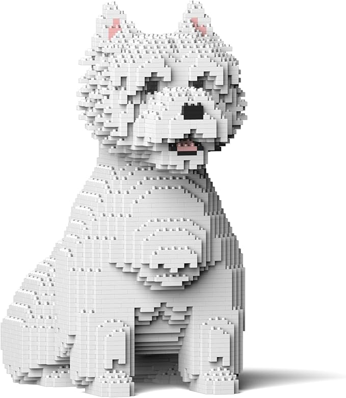 JEKCA West Highland White Terrier 03S | Dog Plastic Building Blocks | Age 14+