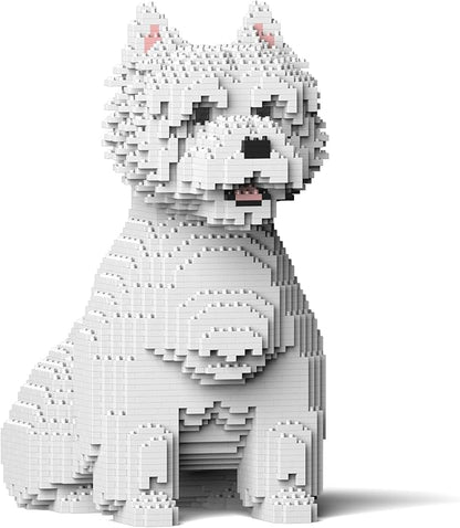 JEKCA West Highland White Terrier 03S | Dog Plastic Building Blocks | Age 14+