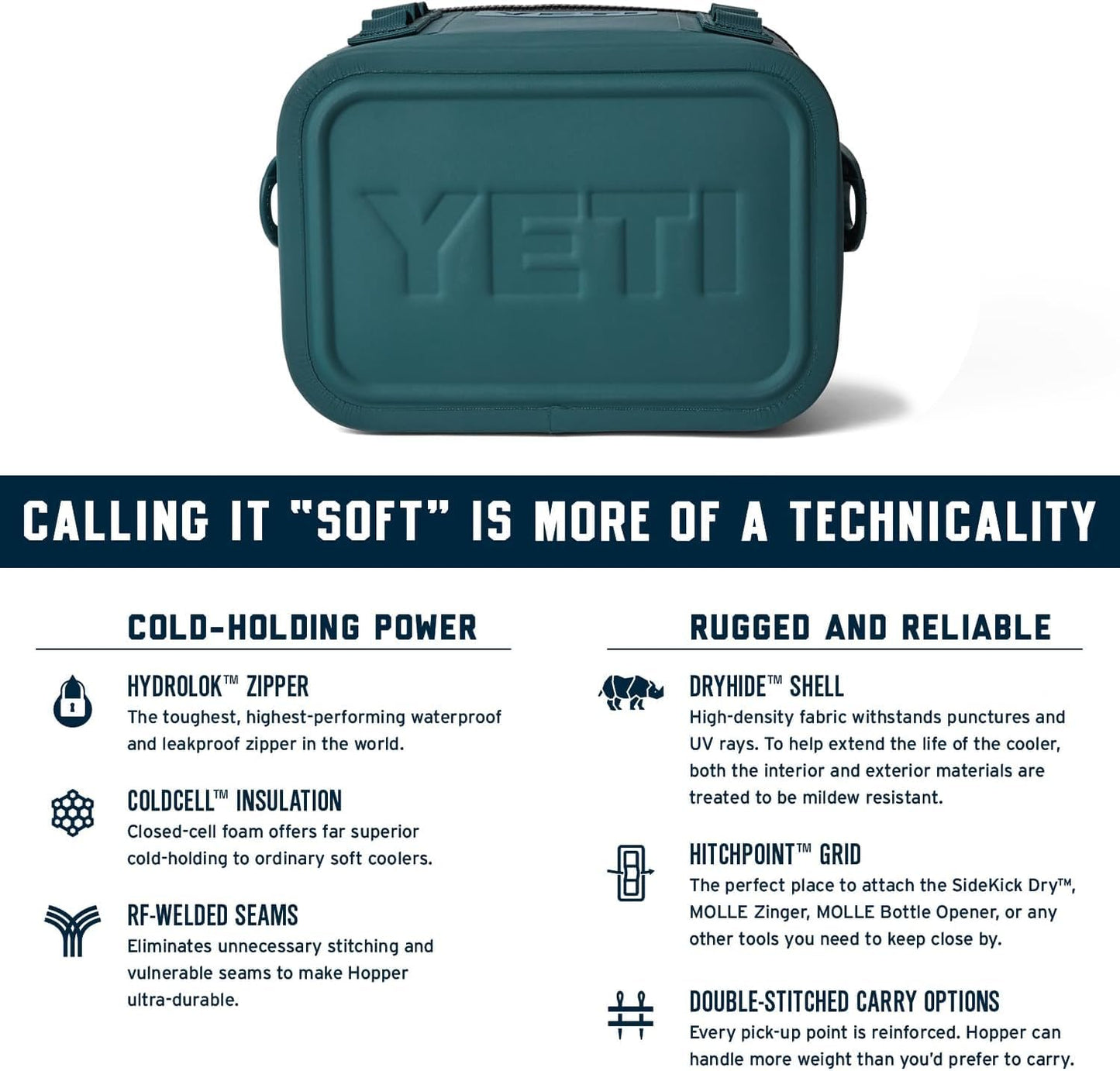 YETI Hopper Flip 8 Portable Soft Cooler, Ridgeline