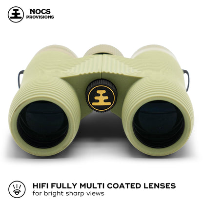 Nocs Provisions Field Issue Compact 10x32 Waterproof Binoculars, Shockproof, Fogproof, 10X Magnification, Bak4 Prism, Multi-Coated Lenses for Adults & Kids, Bird Watching, Hunting & Wildlife Viewing