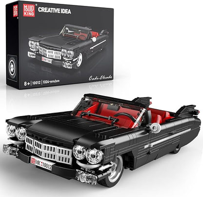 Mould King 10012S Sports Car Building Sets 1324+ Pcs MOC Classic Vintage Convertible Building Block Kit Racing Model Cars Kits for Adults &amp Teens 14+