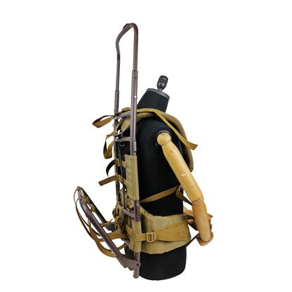 ZRSCHYG Hunting External Pack Frame with Rain Cover, Adjustable Straps, External Frame Backpack for Heavy Loads - Hunting, Backpacking, Tactical Use (khaki)