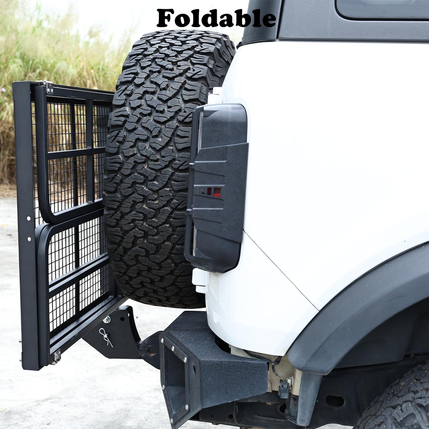 750 LBS Heavy Duty Folding Hitch Cargo Carrier, 2" Hitch Receiver Rear Luggage Rack Basket for SUV, Pickup Truck, Camping & Travel, 60" x 24" x 13.8", Black