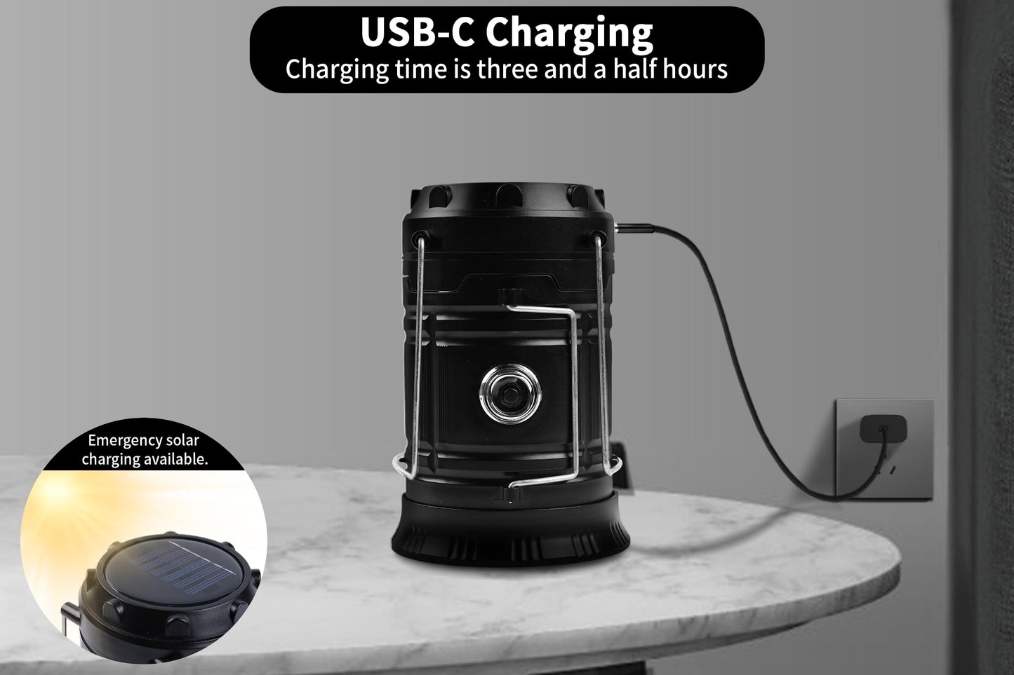 KunHe 24-Pack 1800mAh Collapsible Portable LED Camping Lantern Lightweight Waterproof USB Rechargeable LED Flashlight Kits for Indoor Outdoor Home Emergency Light Power Hiking