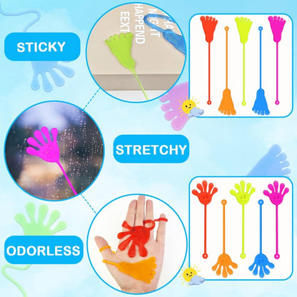 Bulk Party Favors Goody Bag Stuffers for Kids (200 PCS), Large Sticky Hands & Feet Birthday Pinata for Toddlers, Preschool Toys Gifts Non Candy Treats Prizes Supplies Giveaways Handout for Boys Girls