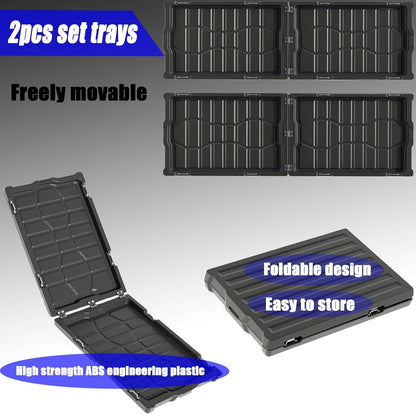 NARPES Truck Bed Cargo Tray Bedslide Sliding Truck Bed Organizer Heavy-Duty For Any Full Size Pickup Accessories UV-Resistant Slide-Out Collapsible - L 61.4" x W 47.2" x H 2" Easy Installation