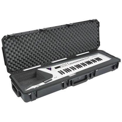 SKB iSeries Roland AX Edge Keytar Hard Case, Waterproof Polypropylene Shell with Foam Interior, TSA Latches and Wheels for Travel Protection