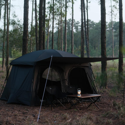 Vidalido Tents，6-8 Person Camping Tent with Extended Vestibule，2 Room Weather Resistant Family Tents，Easy Install Waterproof Outdoor Tent for Backpacking and Camping Hiking