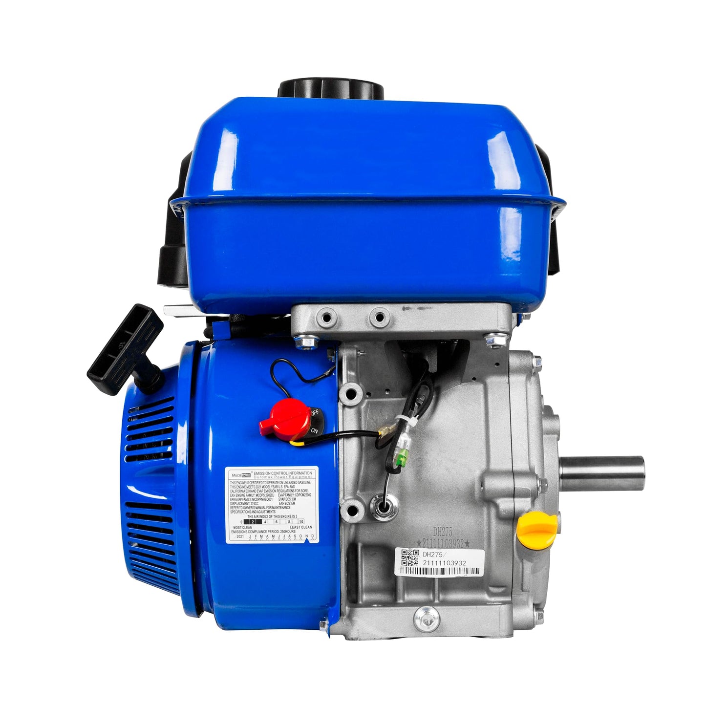DuroMax XP9HP 274cc 25mm Horizontal Shaft Recoil Start Gas Powered Multi-Use Engine