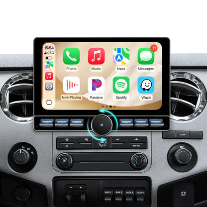 4G RAM+64G ROM Car Stereo for Ford F150 (2004-2008) F250 F350 (2008-2016) Super Duty-Radio Upgrade with Wireless CarPlay Android Auto, Android 13 QLED Touch Screen with Physical Volume Knob Keybutton