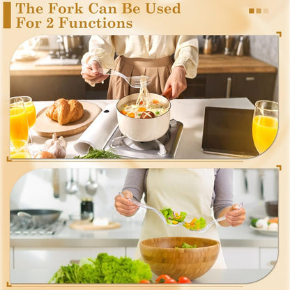 Mwellewm 36Pcs Serving Utensils Large Plastic Serving Utensils Set Serving Spoons for Buffet Clear Disposable Plastic Tongs 8.5'' Heavy Duty Slotted Spoons/Forks Supplies for Party Food Salad Soup