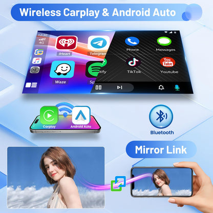 Inefala 4+64G Radio for Jeep Compass Patriot 2007 2008 2009 Android 15 CarPlay Stereo IPS 10.1" Touchscreen Android Auto Bluetooth 5.0 GPS EQ 13UI Backup Camera