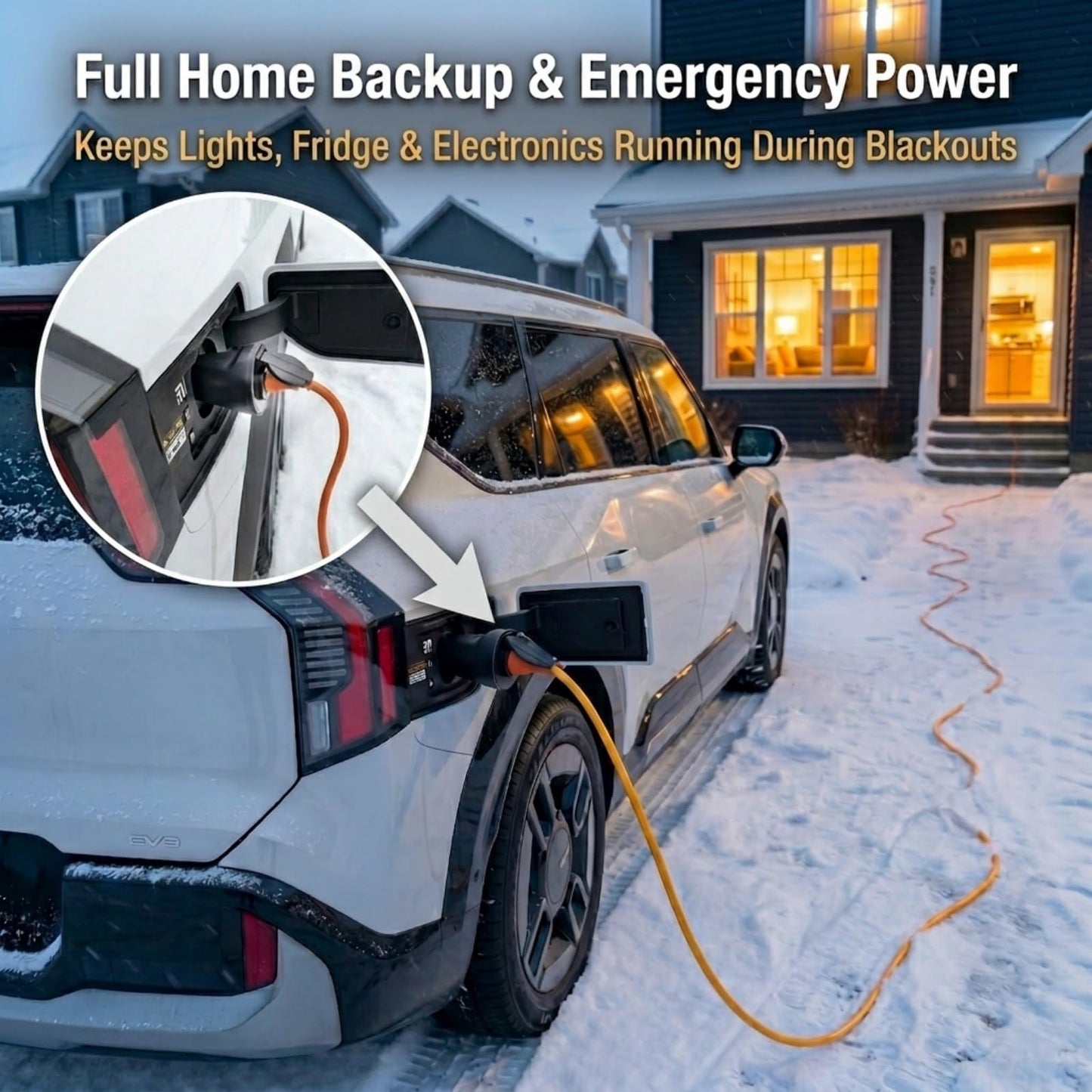LZSTEC NACS V2L Adapter for Kia EV6 EV9 & Hyundai Ioniq 5, NACS to NEMA 5-20, Up to 20A, EV Power Outlet Adapter for Camping & Emergency Power, Fits 2025-2026 Ioniq 5/6/9, 2026 Kia EV6/9/5/3