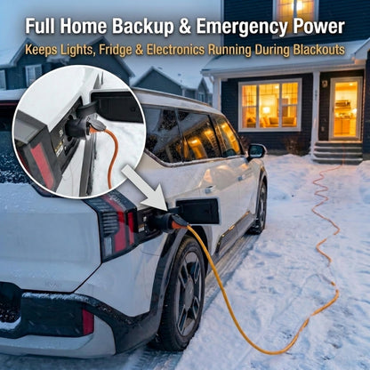 LZSTEC NACS V2L Adapter for Kia EV6 EV9 & Hyundai Ioniq 5, NACS to NEMA 5-20, Up to 20A, EV Power Outlet Adapter for Camping & Emergency Power, Fits 2025-2026 Ioniq 5/6/9, 2026 Kia EV6/9/5/3