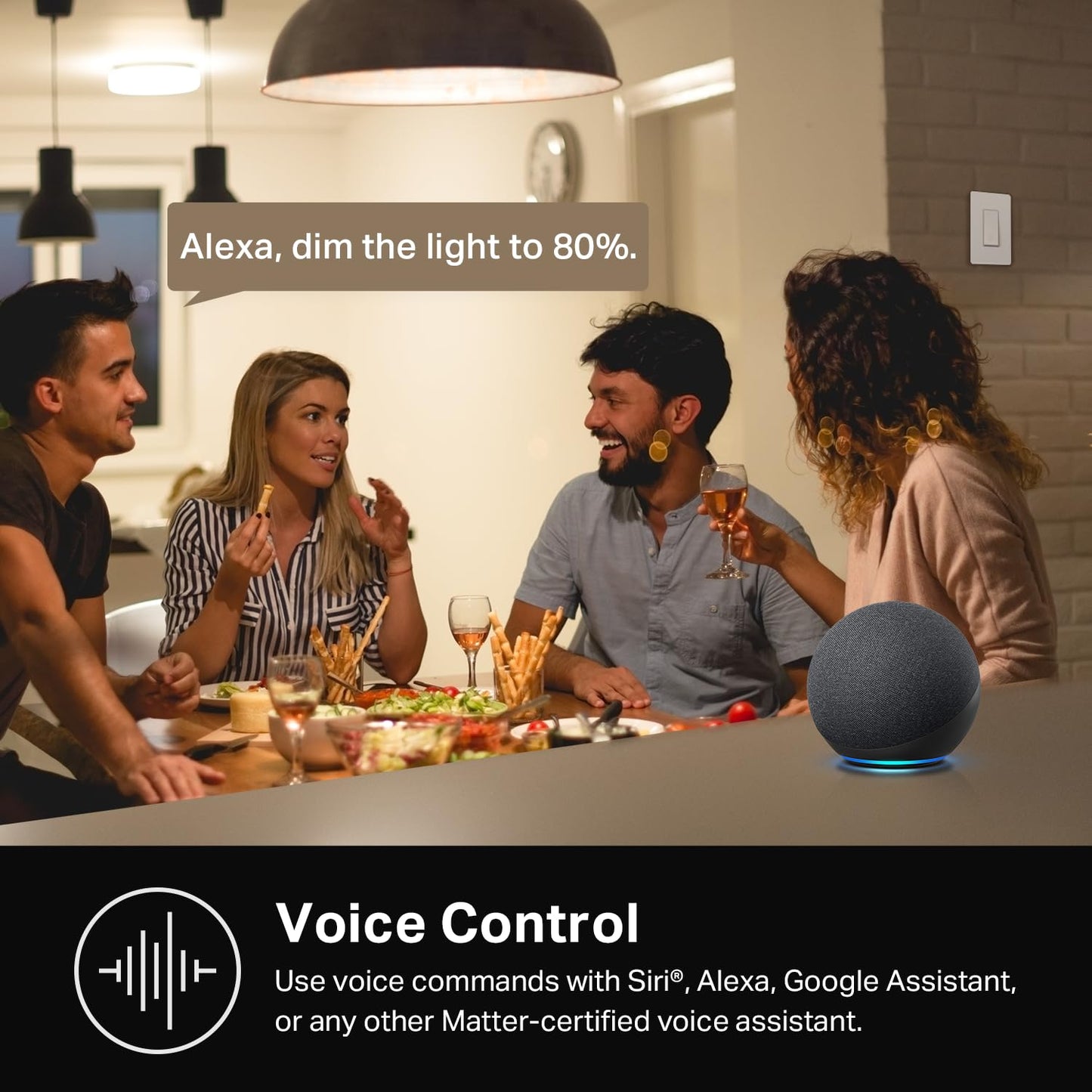 Kasa Matter Smart Light Switch: Voice Control w/Siri, Alexa & Google Assistant, UL Certified, Timer & Schedule, Easy Guided Install, Neutral Wire Required, Single Pole, 2.4GHz Wi-Fi, 3-Pack