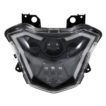 VEISUTOR LED Headlight Assembly for Versys-X300, Projector LED Headlamp Front Lights Head Lights with Hi/Low Beam DRL Turn Signal Fog Light for Kawasaki Z650 Versys-X300 KLE300 2017-2021 Accessories