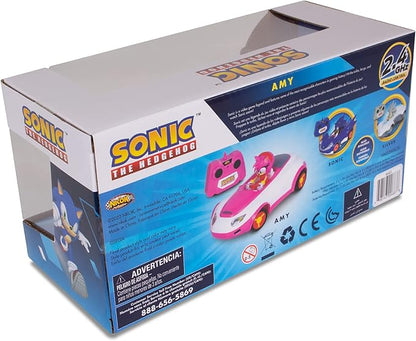 Sonic The Hedgehog Sonic Team Sonic Racing RC: Amy Rose - NKOK (683) 1:28 Scale 2.4GHz Remote Controlled Car 6.5' Compact Design Officially Licensed Sega Battery Powered Ages 6+