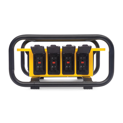 Champion Power Equipment Pro Grade OSHA Compliant Power Distribution Box, 50-Amp Twist Lock Inlet, Six 120V GFCI Duplexes, One 120/240V 30A Locking Outlet, 30A and 50A RV Adapters