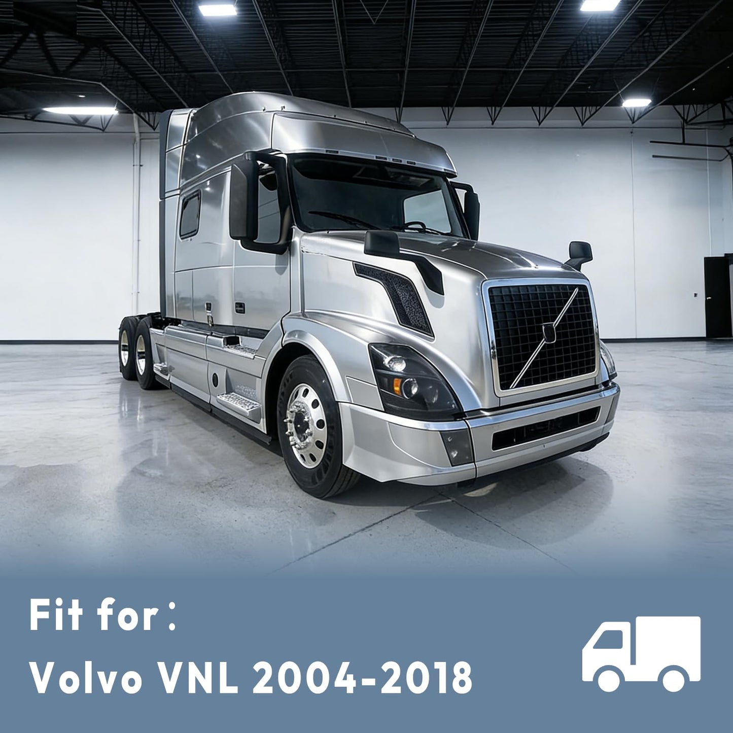 EVERESTHD Pair Performance Headlights Fit for Volvo VNL 2004-2018 Included All Bulbs Driver and Passenger Side 12V