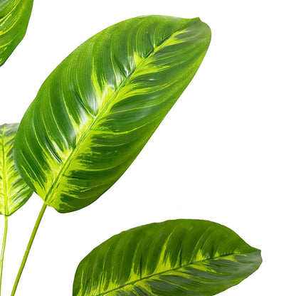 Rozwkeo Artificial Plant in Pot Fake Tree Trunks Leaves Faux Potted for Indoor Outdoor Modern Decoration Home Office Living Room Bedroom Balcony Housewarming Gift (80cm Tropical Bird of Paradise)