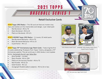 Topps 2021 Series 1 Baseball Hanger Pack
