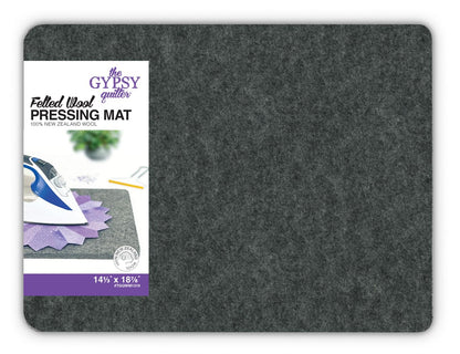 Gypsy Quilter Wool Pressing Mat 14-1/3in Wide x 18-7/8in Long x 1/2in Thic