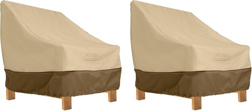 Classic Accessories Veranda Water-Resistant Patio Lounge Chair Cover - 38 Inch, 2-Pack
