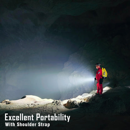 IMALENT MS32 Rechargeable LED Flashlight 200,000 Lumens, High Lumen Output with Powerful Illumination, Long Range 1618M, Bright Outdoor Flashlight for Camping, Emergency, Search Use (Warm Light)
