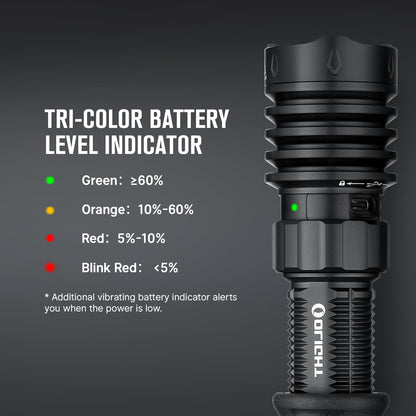OLIGHT I3T EOS 180 Lumens Dual-Output Slim EDC Flashlight for Camping and Hiking and Warrior X 4 Rechargeable Tactical Flashlight 2,600 High Lumens with 630 Meters Long Range Thrower
