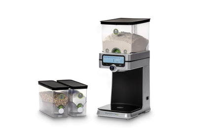 PantryChic Smart Storage System - Starter Kit - Automatically Measures & Dispenses from Storage Containers with Digital Scale Accuracy - Kitchen & Pantry Organization & Storage