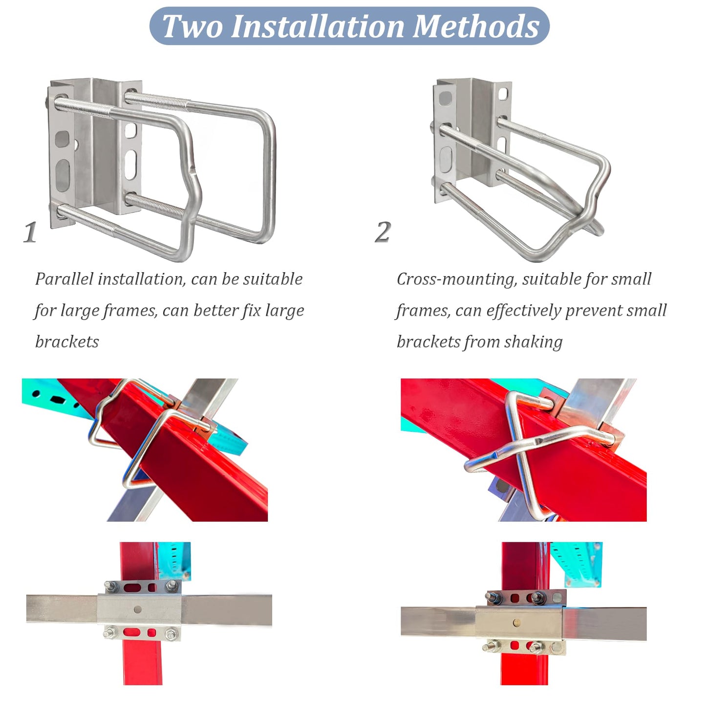 FINALAWOLF Boat Trailer Guide,60 "Boat Trailers, 316L Stainless Steel,Trailer Rear Guide,Lnstallation Width is Adjustable,Fit for a Variety of Boat Trailers