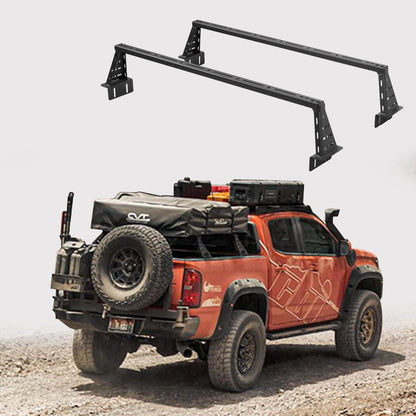 Universal Truck Overland Bed Racks for Mid-Size Pickup Trucks, 10 Inch Low Profile Cargo Carrier