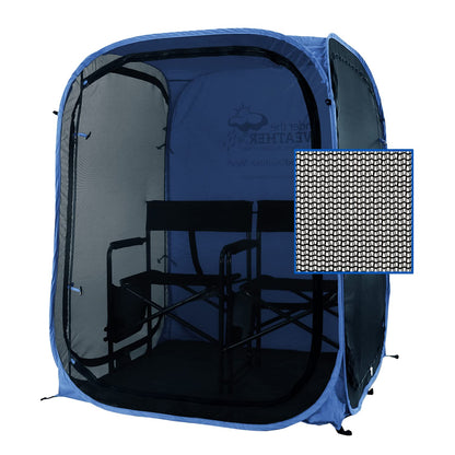 Under the Weather WeatherPod Tank MyPod™ Mesh 1-2 Person Pop-Up Screen Tent Pod - The Original Shark Tank - Keeps Out Bugs, Mosquitos with UPF 50 Sun Protection, Navy