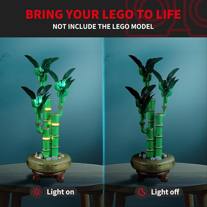 BRIKSMAX Light Kit for Lego-10344 Lucky Bamboo -Led Lighting Kit Compatible with Lego The Botanical Collection Building Set- Not Include Lego Set