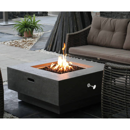 Stanbroil Natural Gas Fire Pit Burner Ring Installation Kit, Black Steel, 18-inch