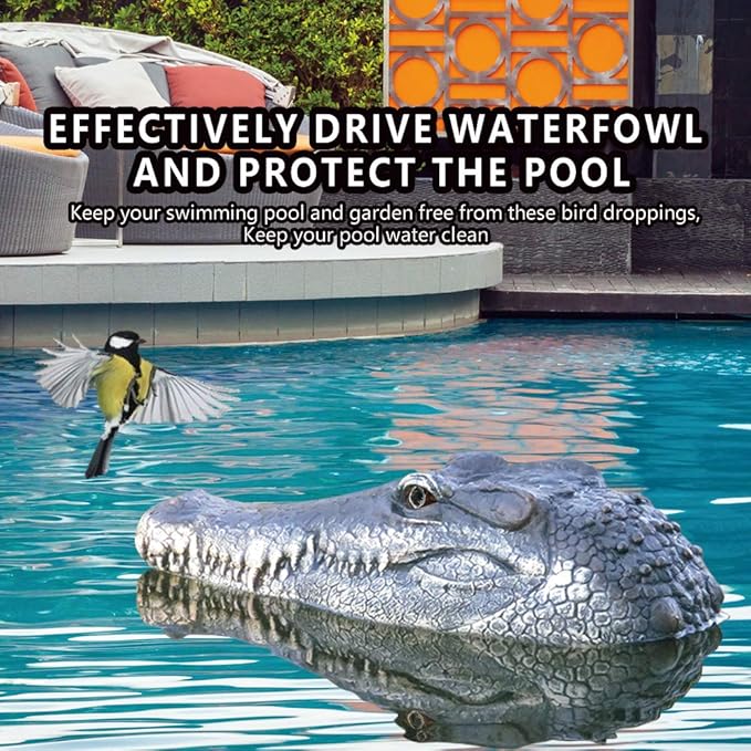 GoolRC Flytec V005 RC Boat 2.4G Remote Control Electric Racing Boat for Pools with Simulation Crocodile Head Spoof Toy