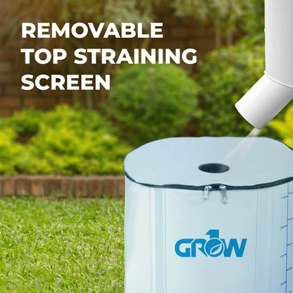 GROW1 Collapsible Reservoir Water Tank 265 Gallon Water Storage Barrel Container Portable for Garden Plants Gardening Greenhouse