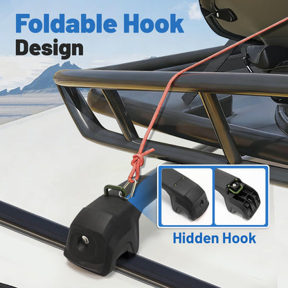 Roof Rack Cross Bars Compatible with Subaru Forester Wilderness 2022-2026, 300 LBS Anti-Theft Lockable Roof Rack Cross Bars with Folding Hooks, Aluminum Cargo Racks for Kayak, Luggage, Bike, Snowboard