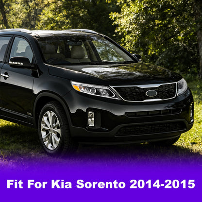 XGWZ LED Headlights Assembly Compatible with 2014 2015 Kia Sorento Black Housing Clear Lens, Passenger and Driver Side