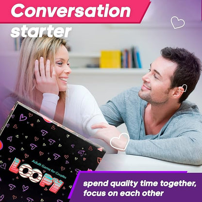 LOOPY Couples Games for Adults - Date Night Game - Gifts for Wife and Husband to Spice Up Relationships and Communication