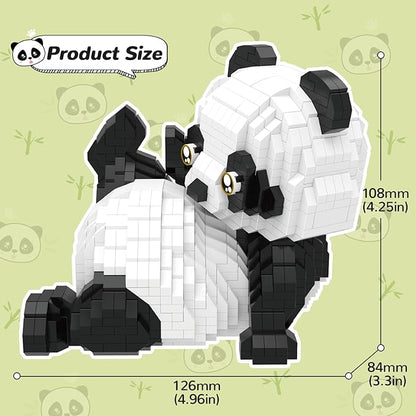 QLT QIAOLETONG Mini Building Blocks Animals Sets for Goodie Bags 1154 PCS Micro Mini Panda Building Toy Bricks for Adults Party Favors for Teens 14+ Birthday Gift for Boys Girls Carnival Prizes
