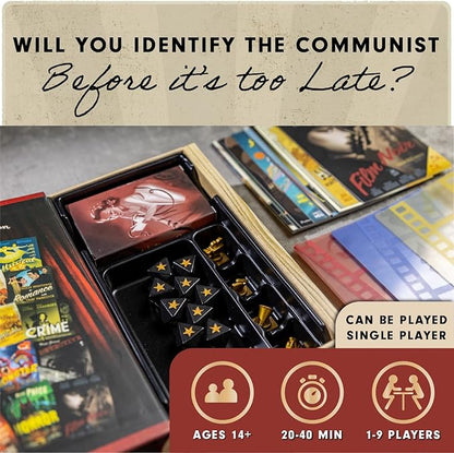 Facade Games Hollywood 1947 Board Game - A Movie Making Game for Friends and Family - A Board Game of Cards Strategy and Deceit for 1-9 Players Ages 14 and Up