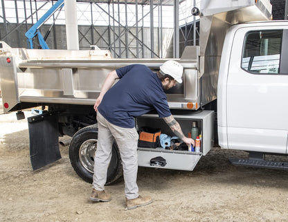 Buyers Products 1702905 Primed Steel Underbody Truck Tool Box, 18 x 18 x 36 Inch, Made In The USA, Primed Contractor Truck Box For Storage and Organization, Durable Job Box
