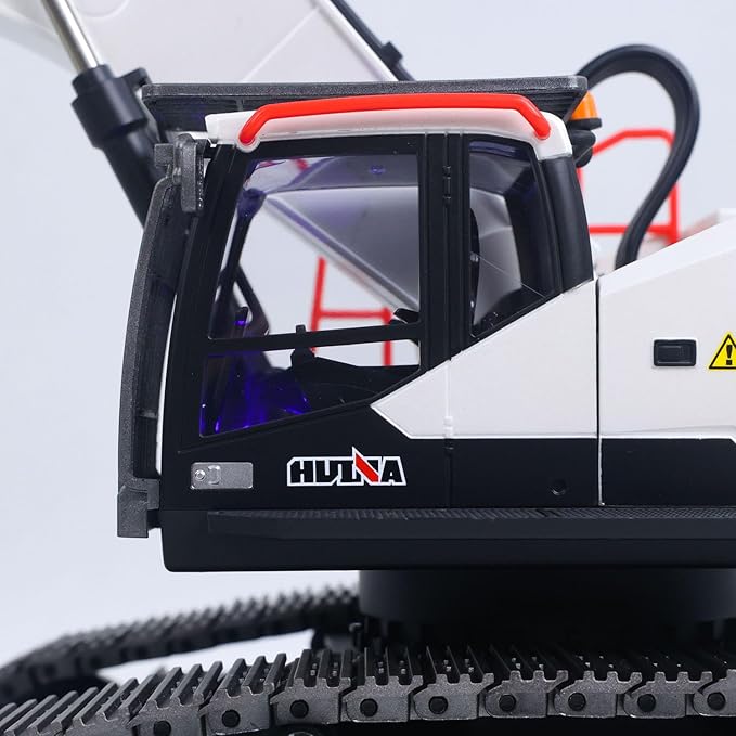 US in Stock 1/14 HUINA RC Metal Excavator Model 1594 Radio Control 22CH Ball Claw Bucket Comes with Lights and Sound Hobby Grade Model for Ages 14+