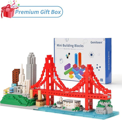 Building Blocks Set Architecture San Francisco Building Kits Landmarks Skyline Collection Micro Building Bricks 1610 PCS