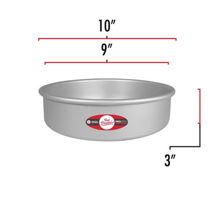 Fat Daddio's Anodized Aluminum Round Cake Pan, 9 x 3 Inch