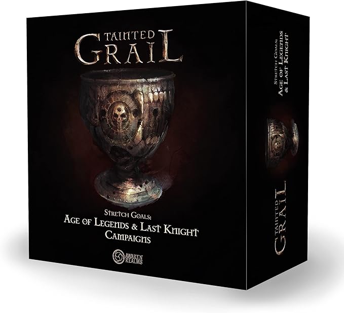 Tainted Grail Stretch Goals: Age of Legends &amp Last Knight Board Game CAMPAIGN EXPANSION - Medieval Strategy &amp Adventure Ages 14+ 1-4 Players 2-3 Hour Playtime Made by Awaken Realms