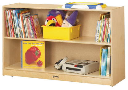 Jonti-Craft 0792JC Low Adjustable Mobile Straight-Shelf